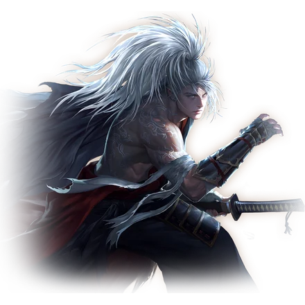 Арт класса «Самурай» из клиента Lineage 2